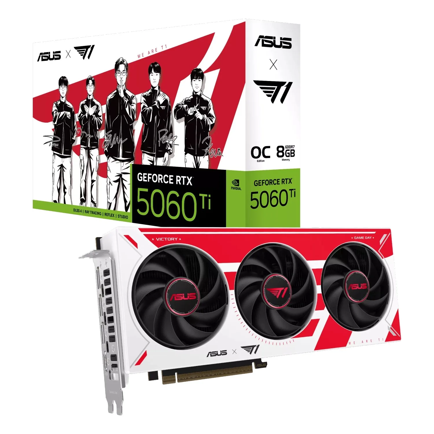 Placa De Video Rtx 5060 Ti ASUS Nvidia T1 08