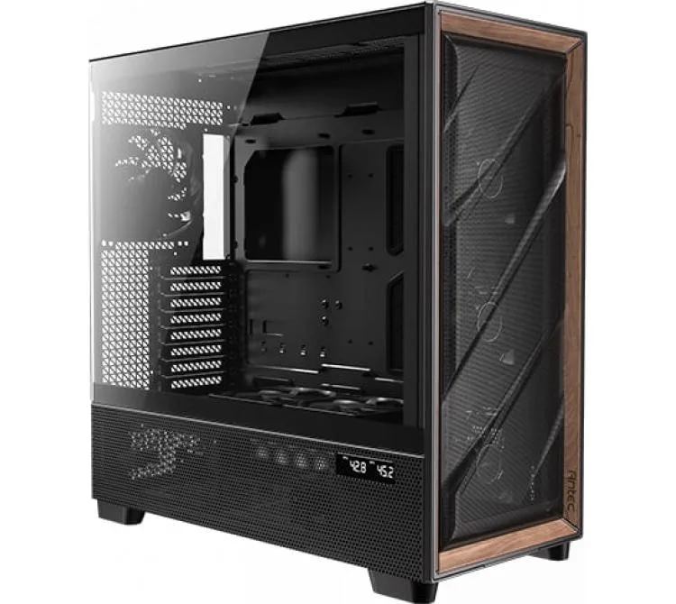 Gabinete Antec Flux Pro 4x140mm Pwm Fans 2x120mm Pwm Fans Mesh Vidrio Templado Wood