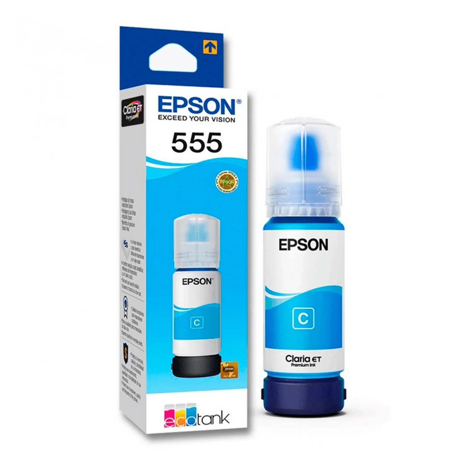 Botella Epson T555220-AL Cian