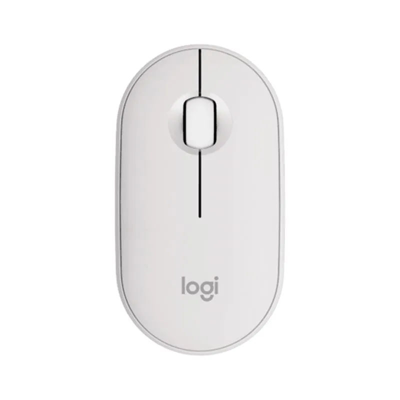 MOUSE INALÁMBRICO LOGITECH PEBBLE MOUSE 2 M350S TONAL WHITE BT