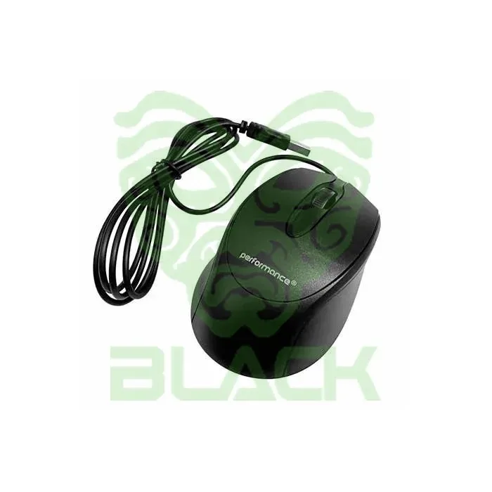 MOUSE PERFORMANCE USB BLACK MO-42 ***EXPO