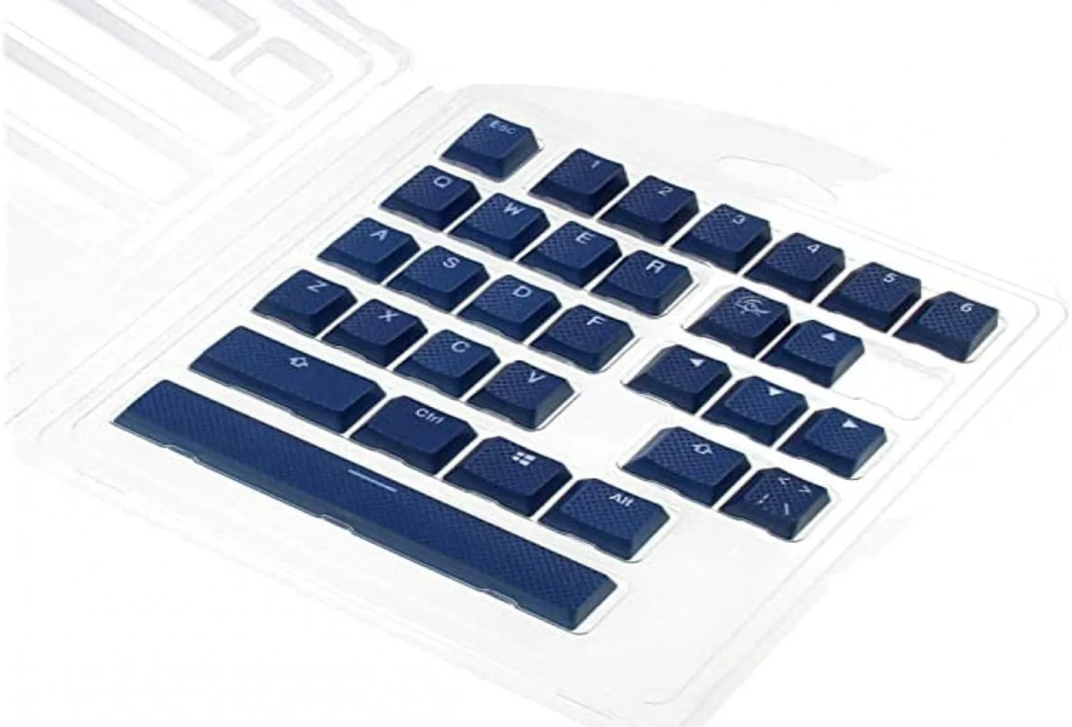 Ducky Rubber Keycap 31 Keys Rubber Seamless Double Shot Navy Blue Color