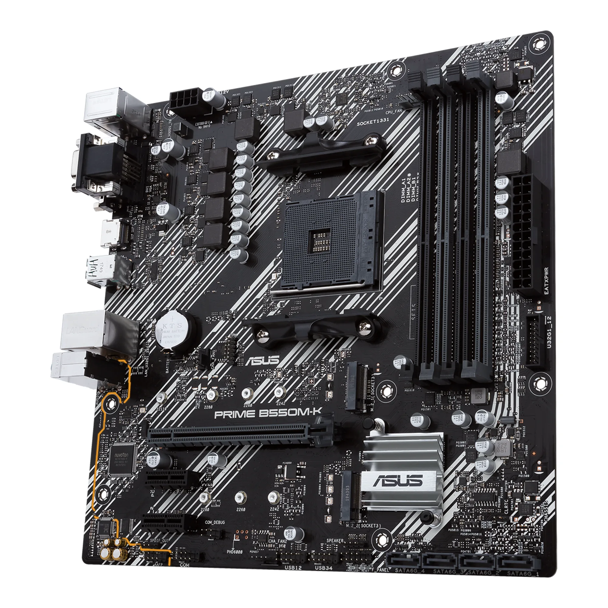 Mother Gigabyte B550M K DDR4 AM4 (Serie 3000/4000/5000) (2764) — foto 7