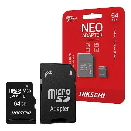MEMORIA MICRO SD HIKSEMI 64GB MICROSD NEO S/ADAP
