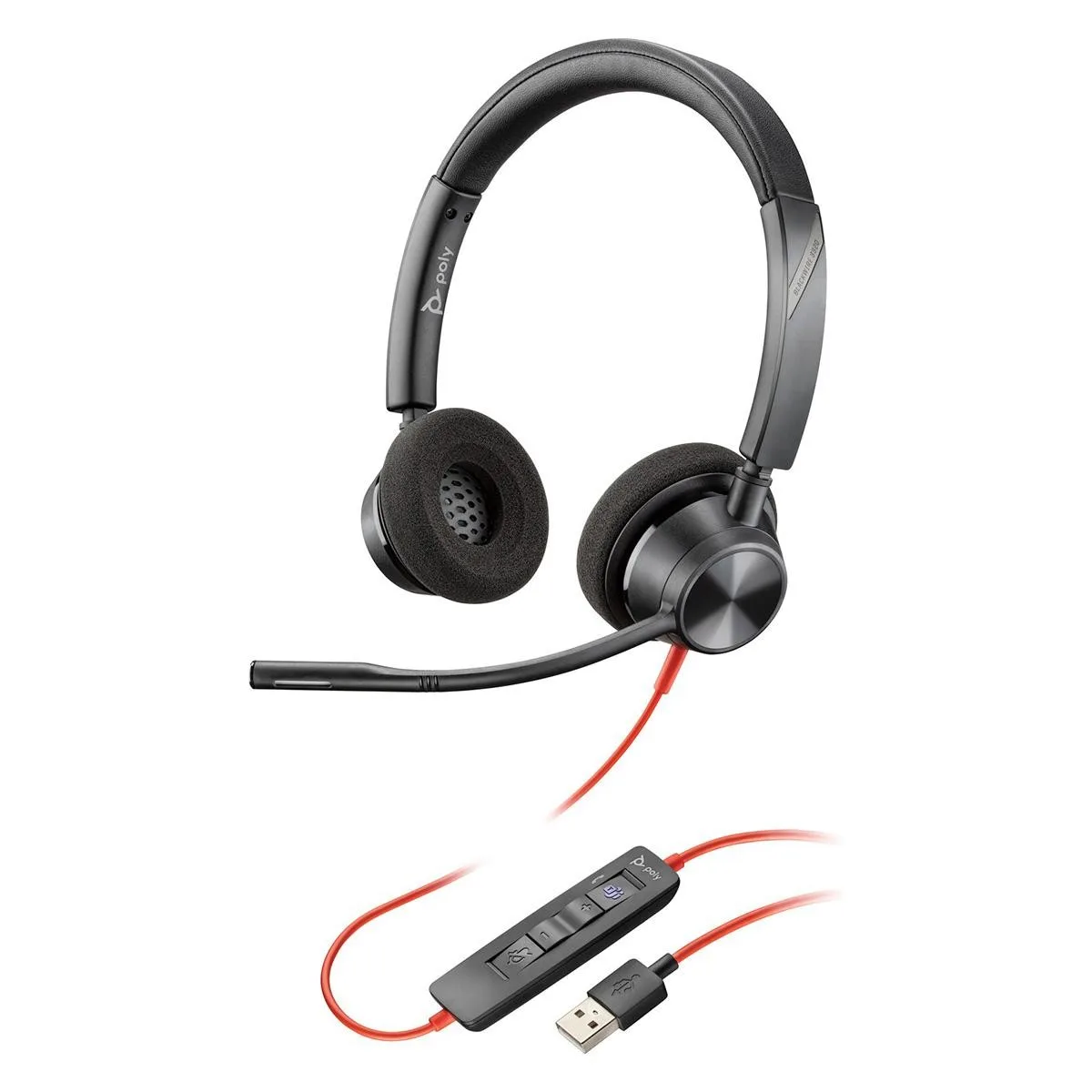 Auricular Poly Blackwire 3320 Microsoft Teams Certified Usb-a — foto 2