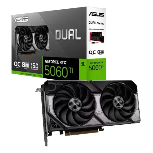 Placa De Video Rtx 5060 Ti 8GB ASUS Dual Oc Gddr7