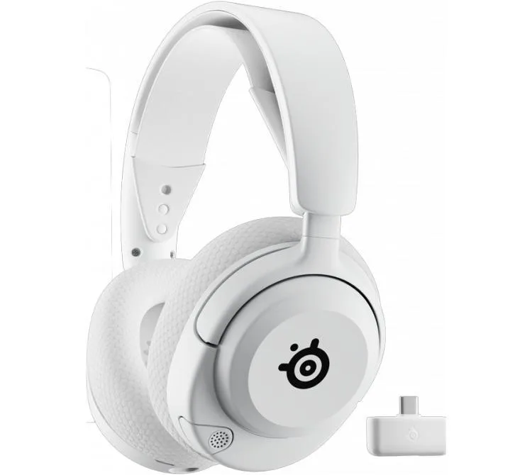 Auriculares Steel Series Arctis Nova 5 Wireless 2.4GHz Bluetooth Clearcast 2.x White 60hs — foto 2