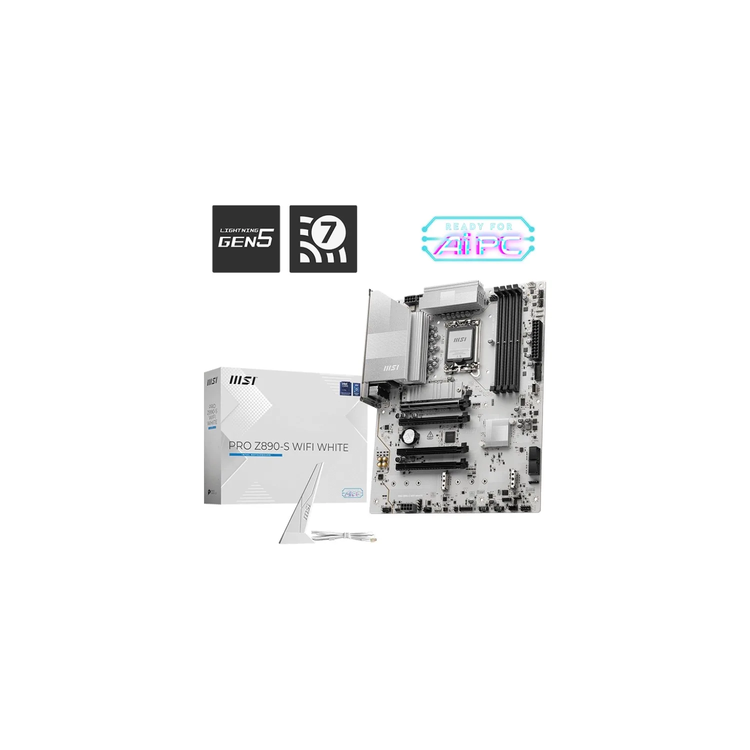 MOTHERBOARD MSI PRO Z890-S WIFI WHITE LGA1851 DDR5