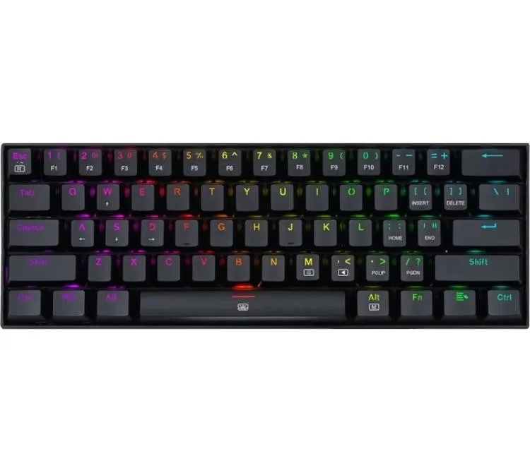 Teclado Mecanico Redragon Dragonborn K630 RGB 60% Outemu Brown