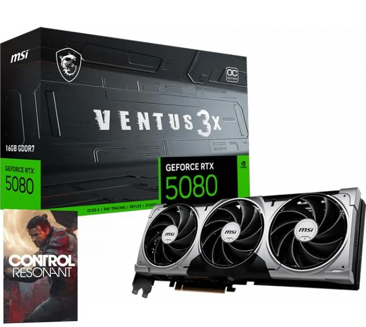 Placa De Video Rtx 5080 16GB MSI Gddr7 Ventus 3x Oc