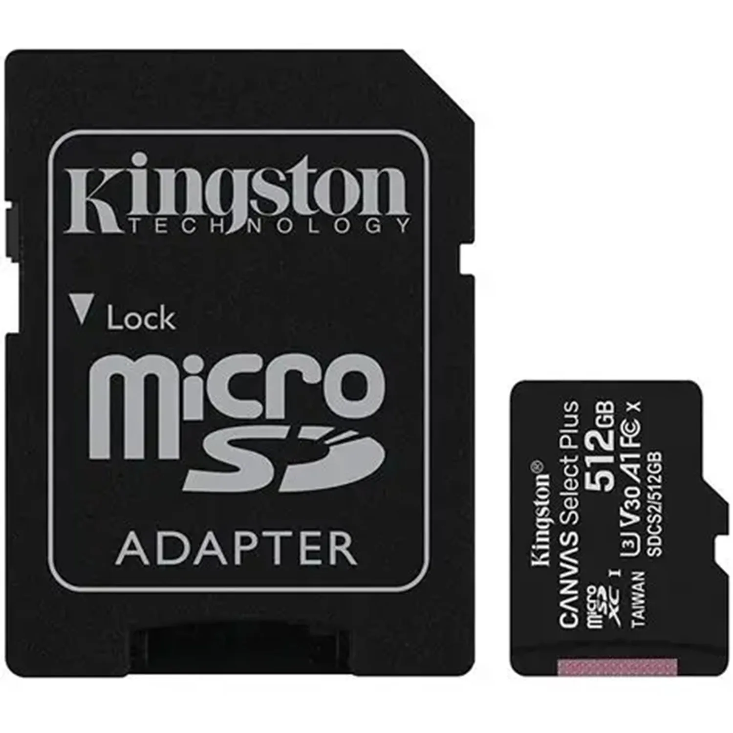 Tarjeta De Memoria Kingston 512GB Micro Sd Canvas Select Plus Gen 3