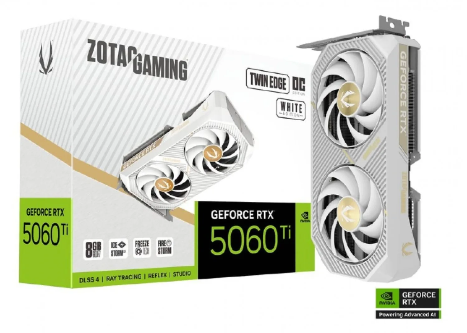 PLACA DE VIDEO RTX 5060 TI 8GB ZOTAC TWIN EDGE OC WHITE