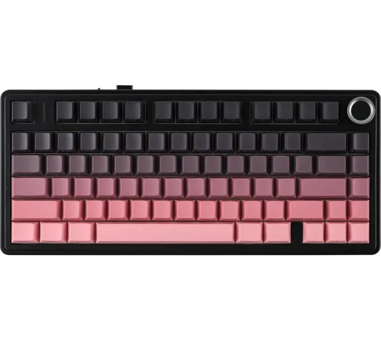 Teclado Mecanico Aula F75 Wireless 2.4GHz Bluetooth Degrade Pink RGB Usb-c