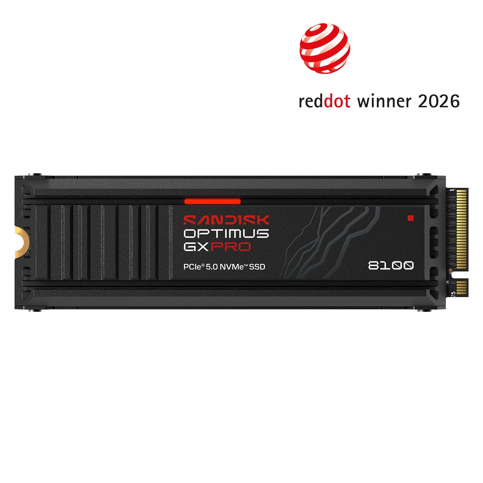 DISCO M.2 NVME 1TB SANDISK OPTIMUS GX PRO 8100 14900MB/S C/DISIPADOR 2280 PCIE 5.0