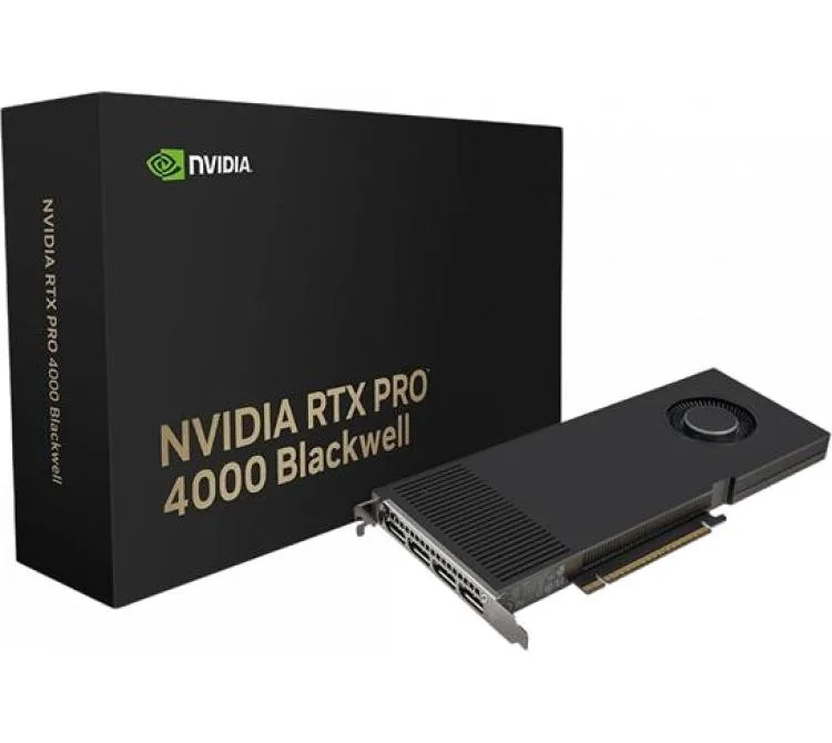 Placa De Video Pny Rtx Pro 4000 Blackwell 24GB Gddr7 ECC