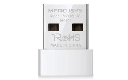Placa Red Mercusys Adaptador USB Nano Inalambrico N150