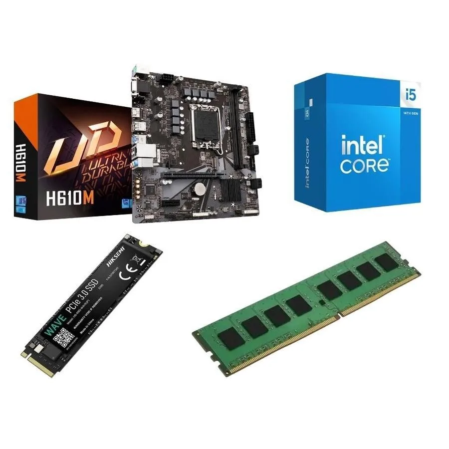 Combo Ecovision INTEL i5 14400 + Mother + 8GB + 256GB