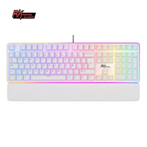 Teclado Royal Kludge Rk918 White Switch Brown 100%