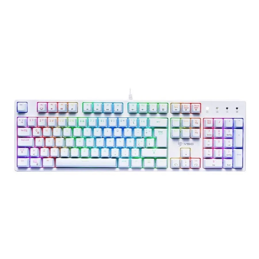 Teclado USB Mecánico Vsg Alnilam (vg-km983-wht-red) Blanco Sw/Red