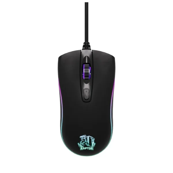MOUSE GAMER RAPTOR STORM GRIP 4 BOTONES 3600DPI 7 COLORES