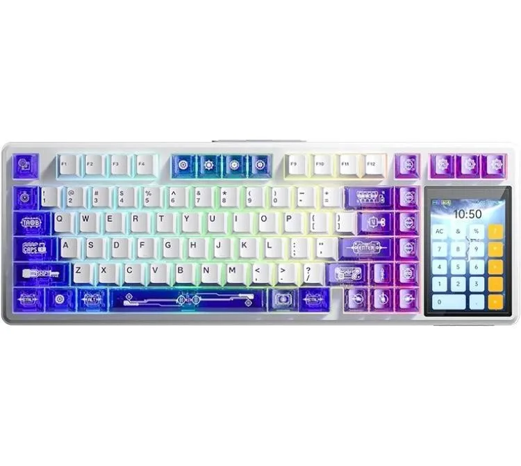 Teclado Mecanico Aula L99 Wireless 2.4GHz Bluetooth 5.0 Pantalla Tactil Ips 3.98