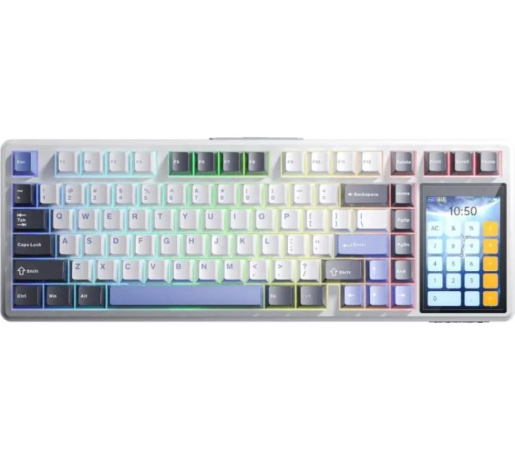 Teclado Mecanico Aula L99 Wireless 2.4GHz Bluetooth 5.0 Pantalla Tactil Ips 3.98