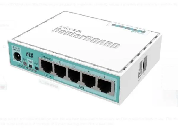 hEX with Dual Core 880MHz MHz CPU, 256MB RAM, 5 Gigabit LAN/WAN, USB, RouterOS L4 SIN FUENTE — foto 4