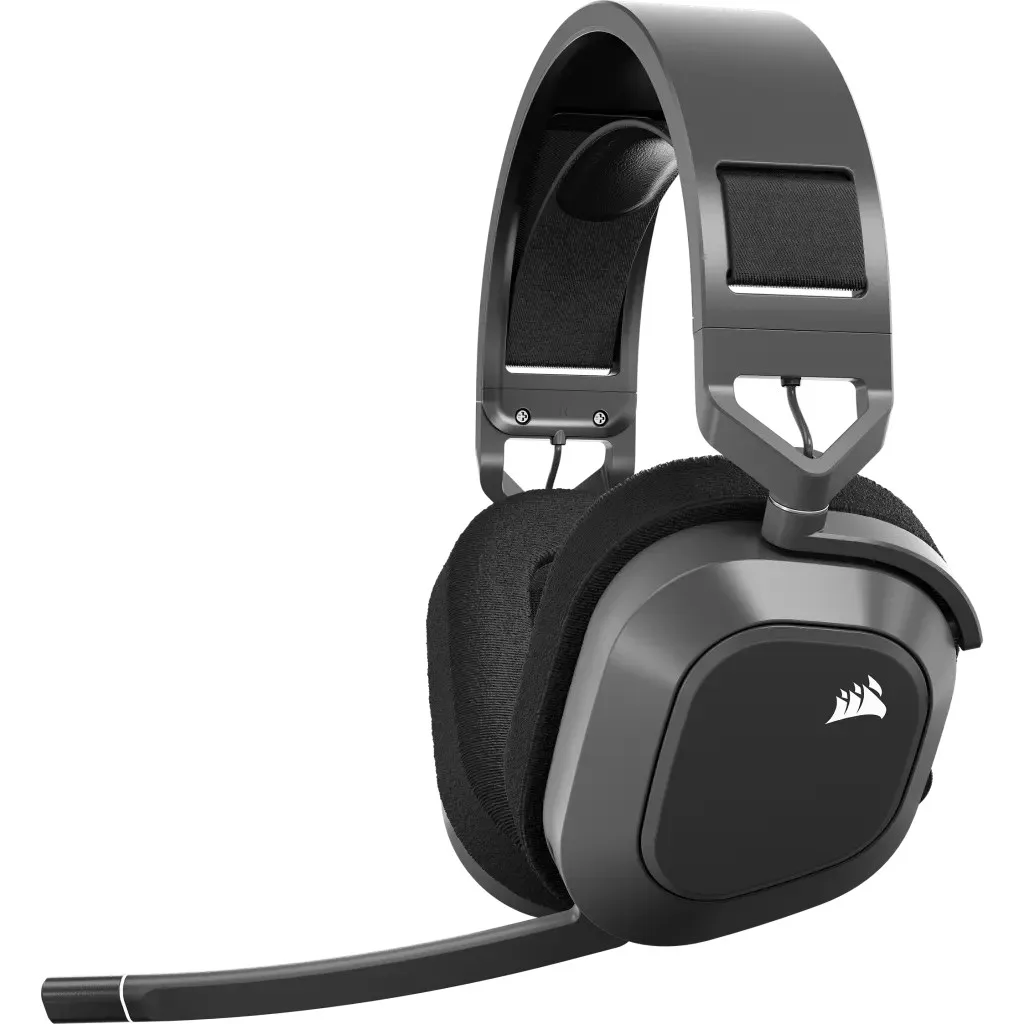 Auriculares Corsair Hs80 Max Wireless 2.4GHz Bluetooth Dolby Atmos Steel Gray 65hs Pc/Ps/Mac
