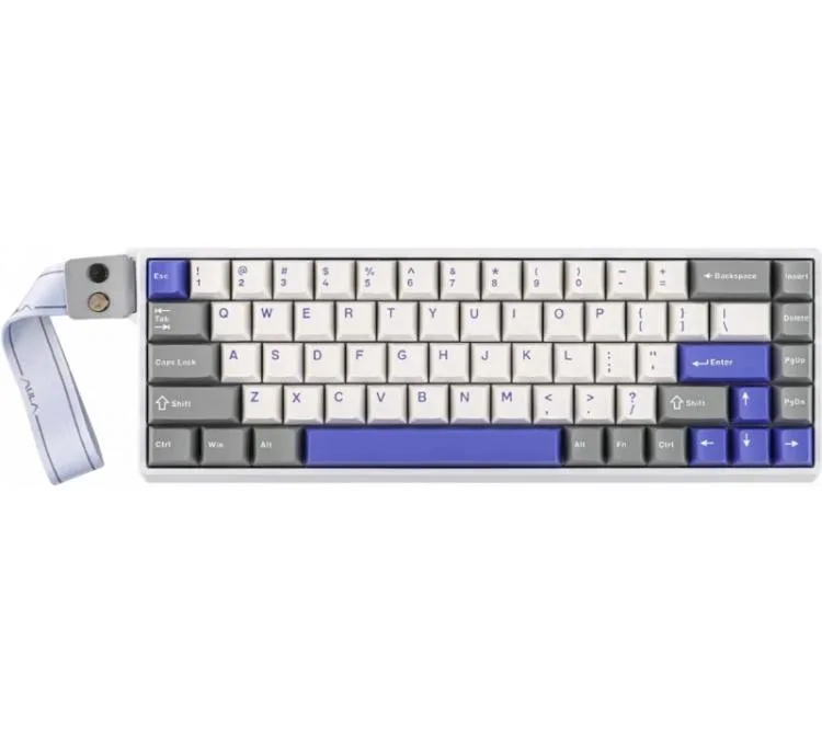 Teclado Magnetico Aula Win68he Max Hall Effect 8000hz White/Blue/Gray RGB Usb-c