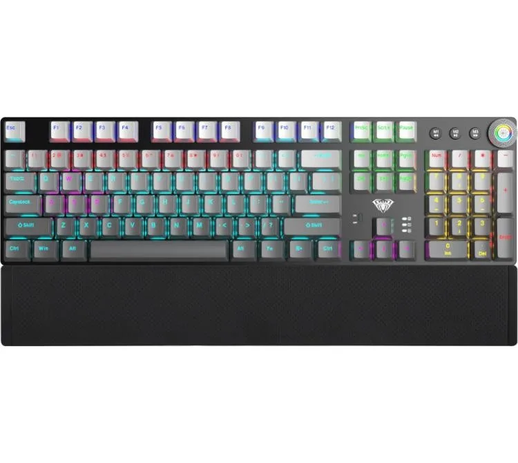 Teclado Mecanico Aula F2088 Air Wireless 2.4GHz Bluetooth Gray RGB Usb-c