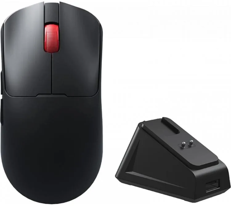 Mouse Aula Sc380 Pro Wireless 2.4GHz Bluetooth Ultraligero Base De Carga Black Usb-c