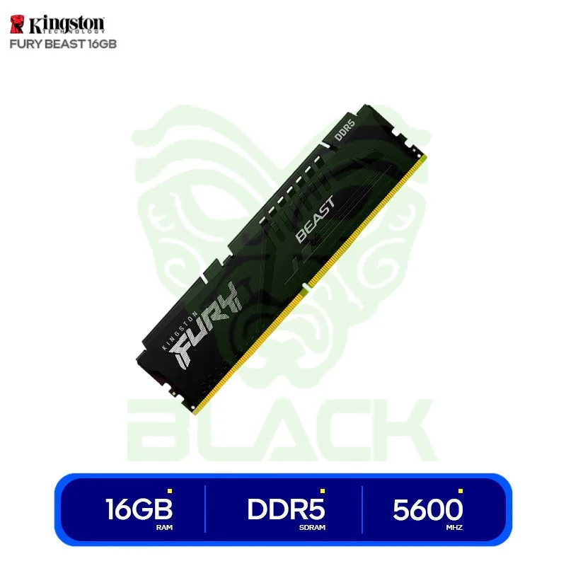 MEMORIA RAM KINGSTON 16GB 5600MHZ DDR5 FURY BLACK