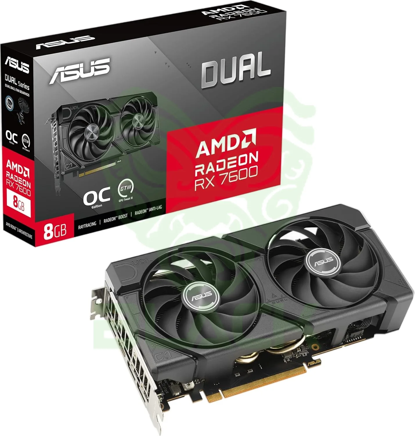 Placa De Video ASUS Radeon Rx 7600 8GB Dual Oc