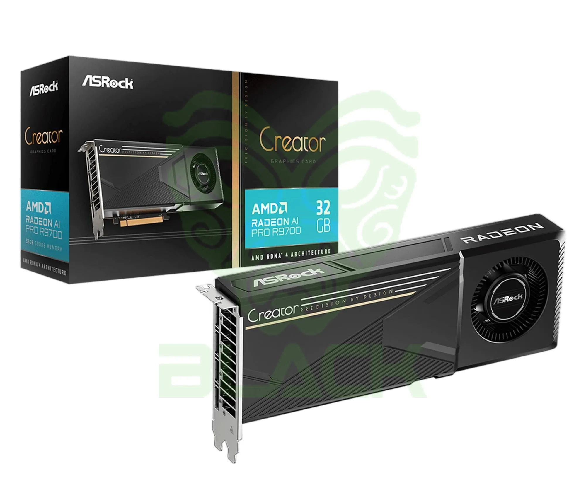 Placa De Video Asrock Radeon Ai Pro R9700 32GB Gddr6 Creator