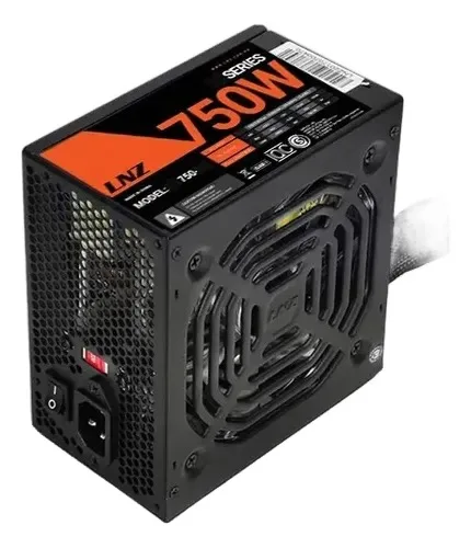 FUENTE PC LNZ 700W SX700-TS NEGRA, FAN RED BY