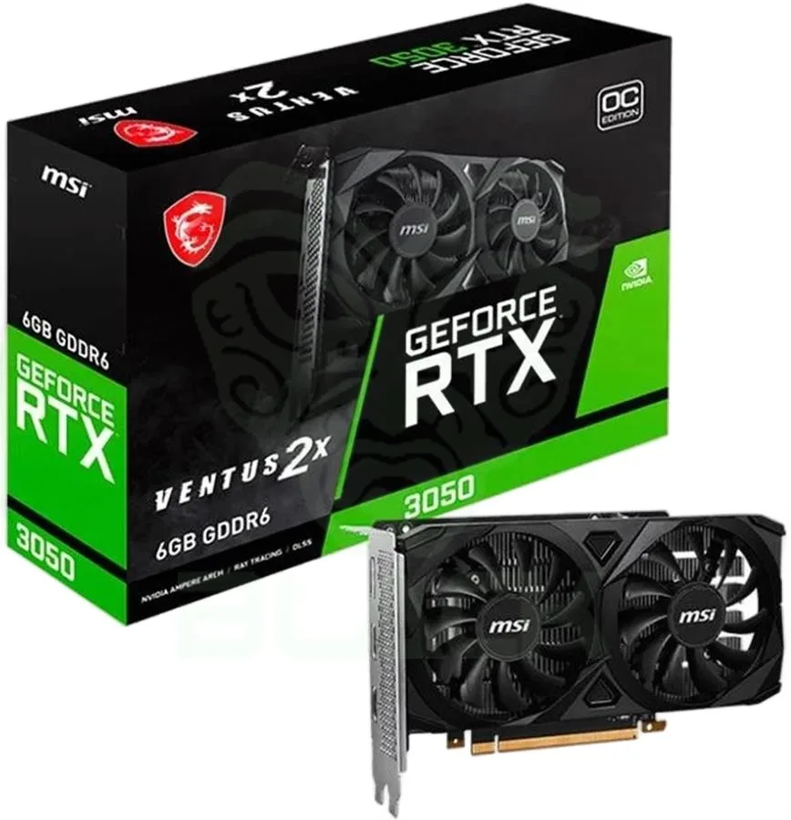 PLACA DE VIDEO MSI GEFORCE RTX 3050 6GB GDDR6 VENTUS 2X OC