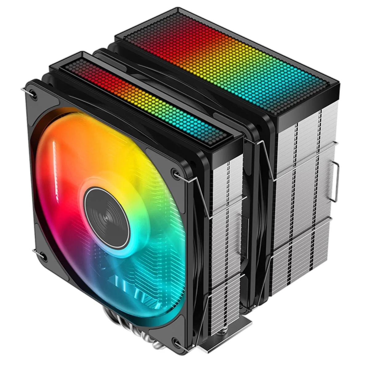 COOLER CPU JIUSHARK JF500 RUBY BLACK ARGB (1851 / AM5) 265W