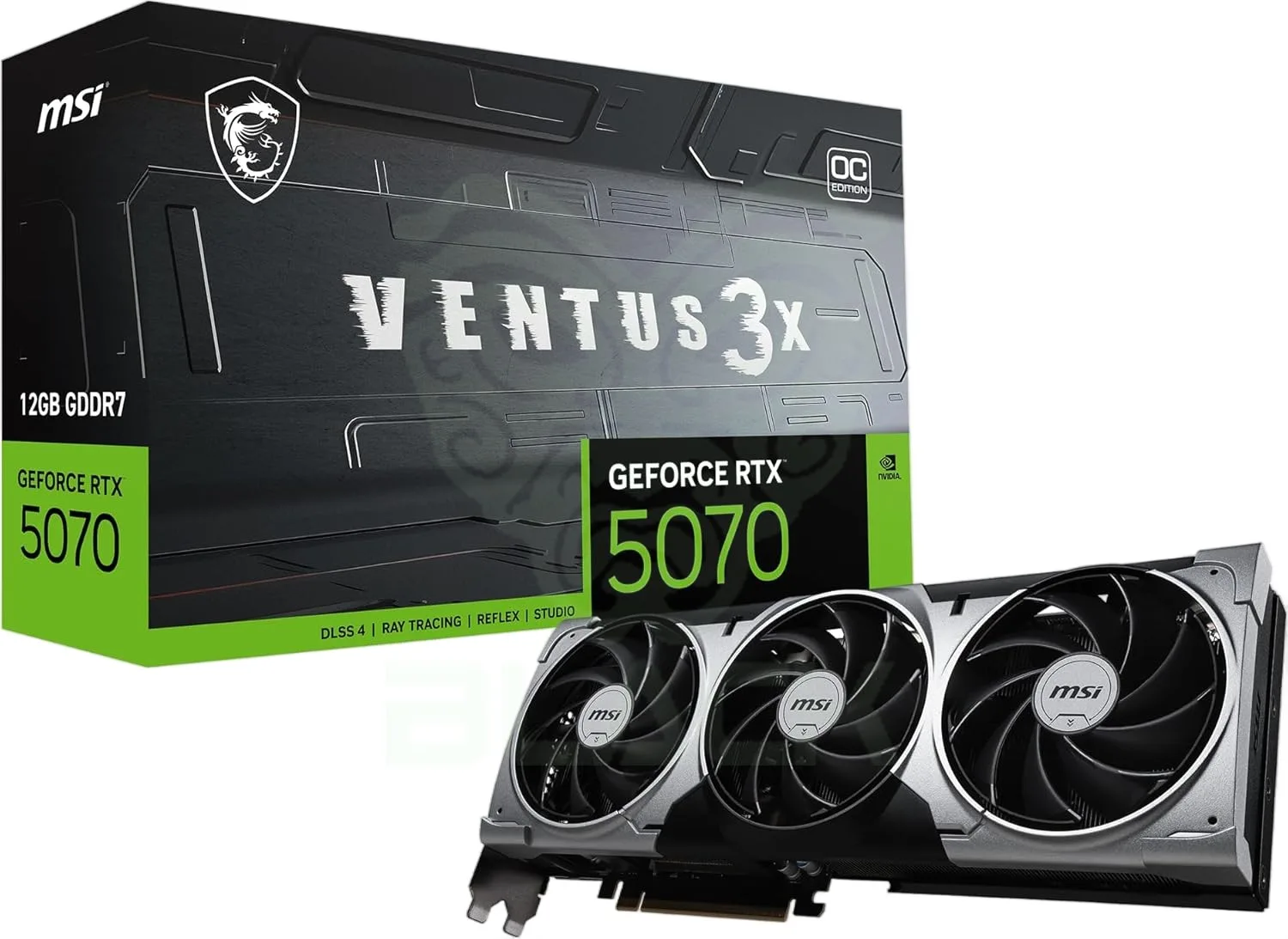PLACA DE VIDEO MSI GEFORCE RTX 5070 12G VENTUS 3X OC GDDR7 192-BIT 912-V532-205