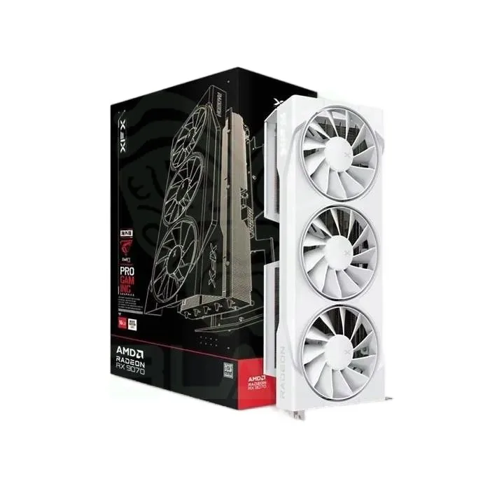 Placa De Video Xfx Radeon Rx 9070 Gre 12GB Gddr6 Swift Triple Fan Gaming Edition Oc White