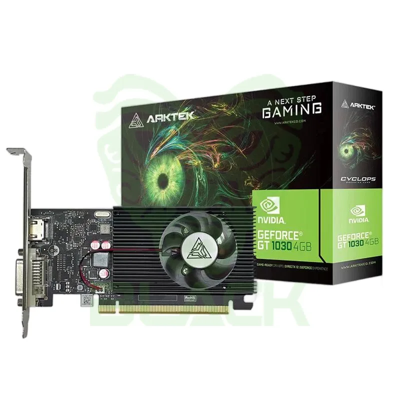 PLACA DE VIDEO ARKTEK GEFORCE GT1030 4GB DDR4 64BIT LOW PROFILE