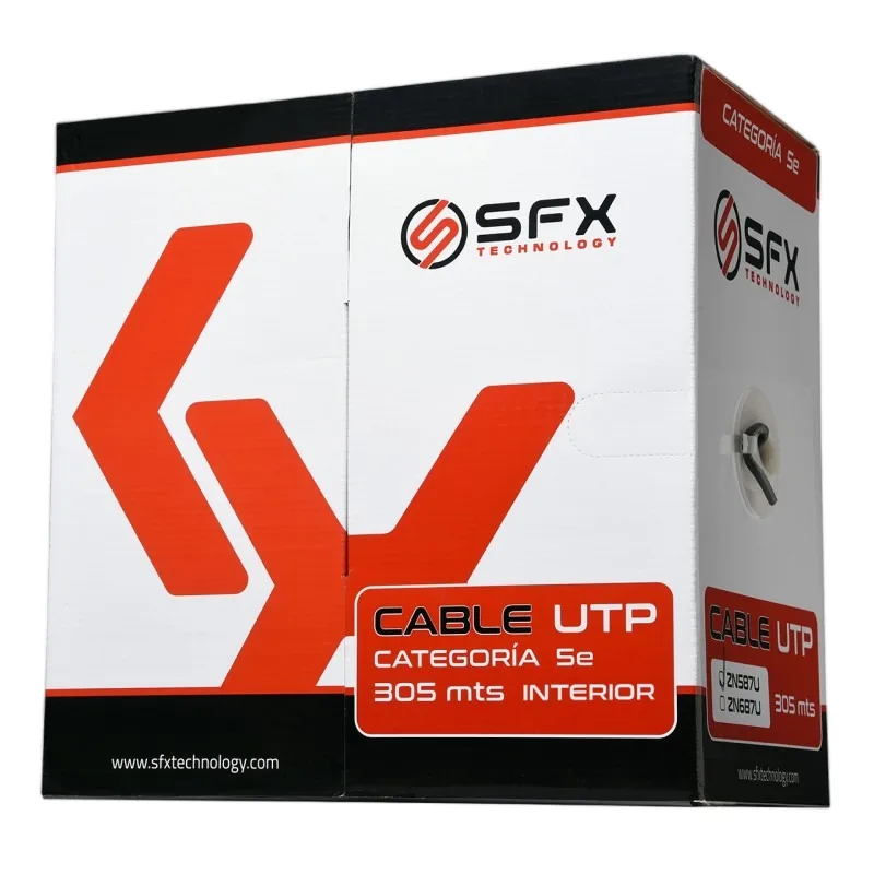CABLE UTP SFX CAT5E 305M INTERIOR