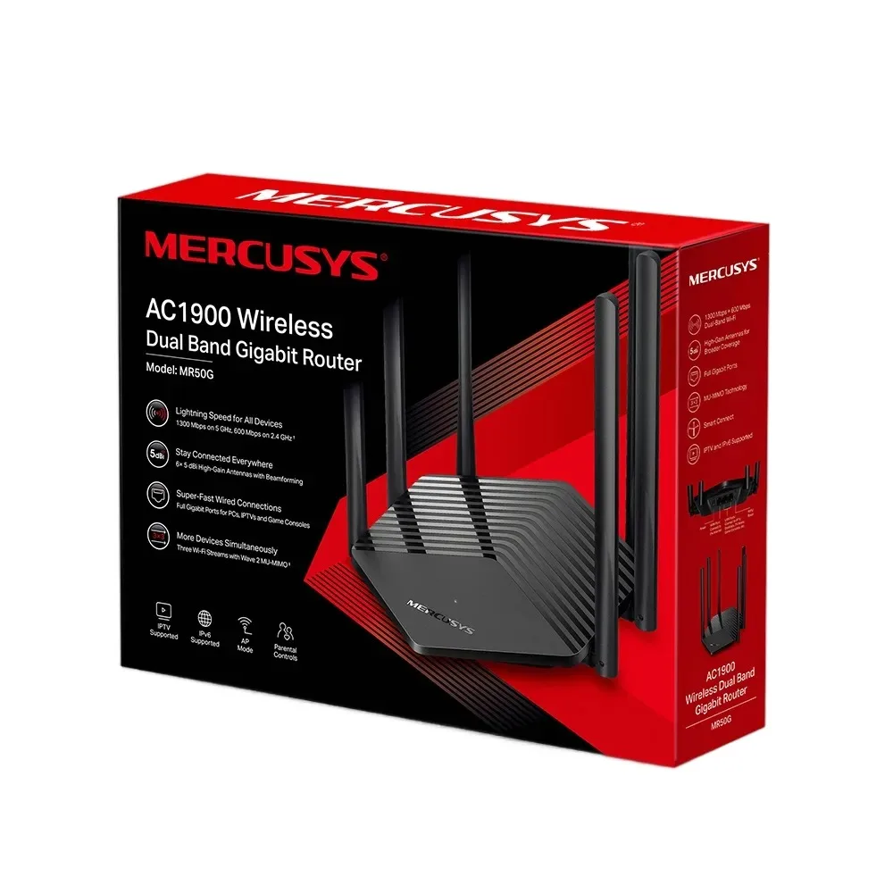 MR50G ROUTER WIR MERCUSYS GIGABIT AC1900 6 ANT