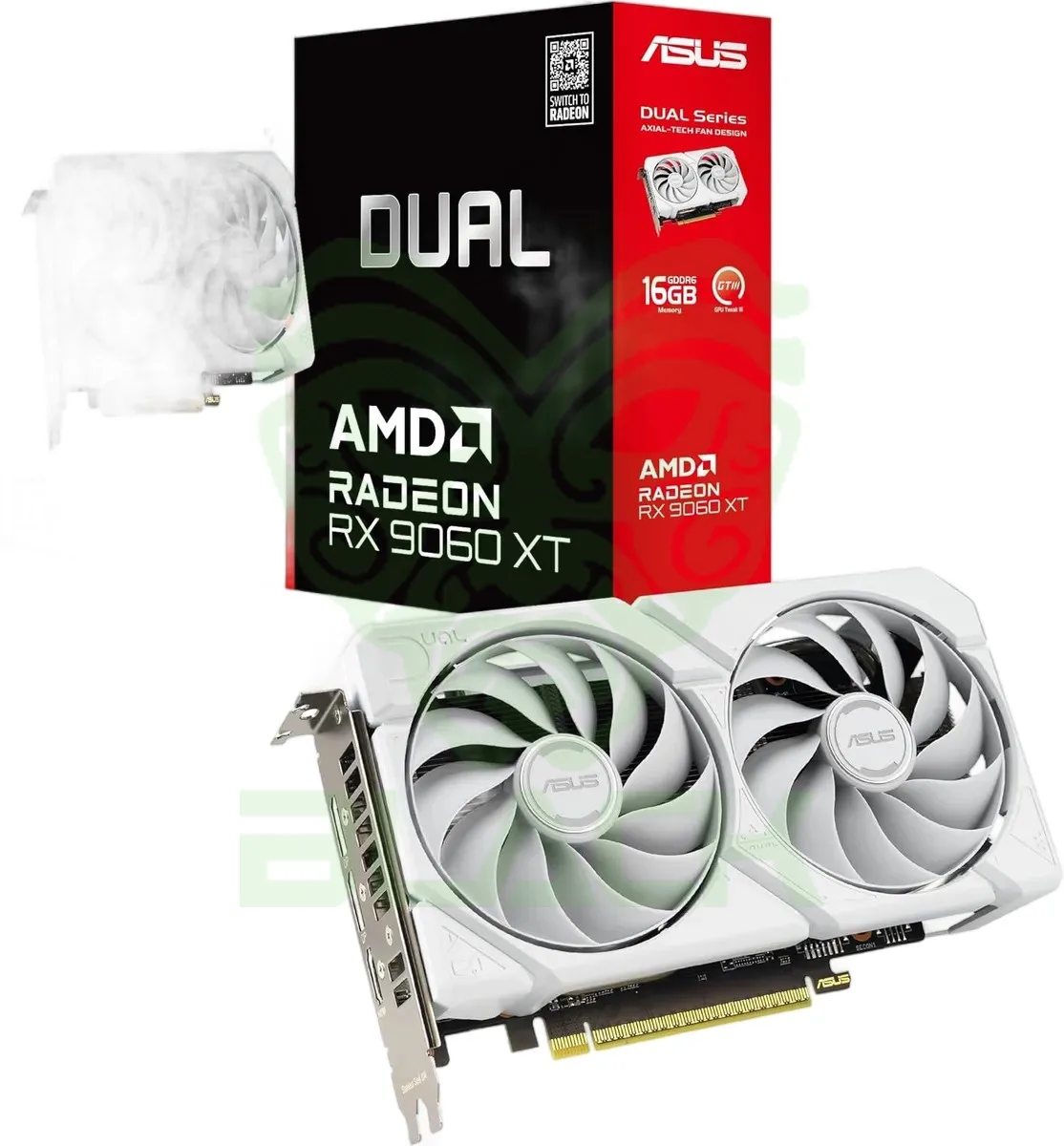 Placa De Video ASUS Dual Radeon™ Rx 9060 Xt 16GB Gddr6 White Edition