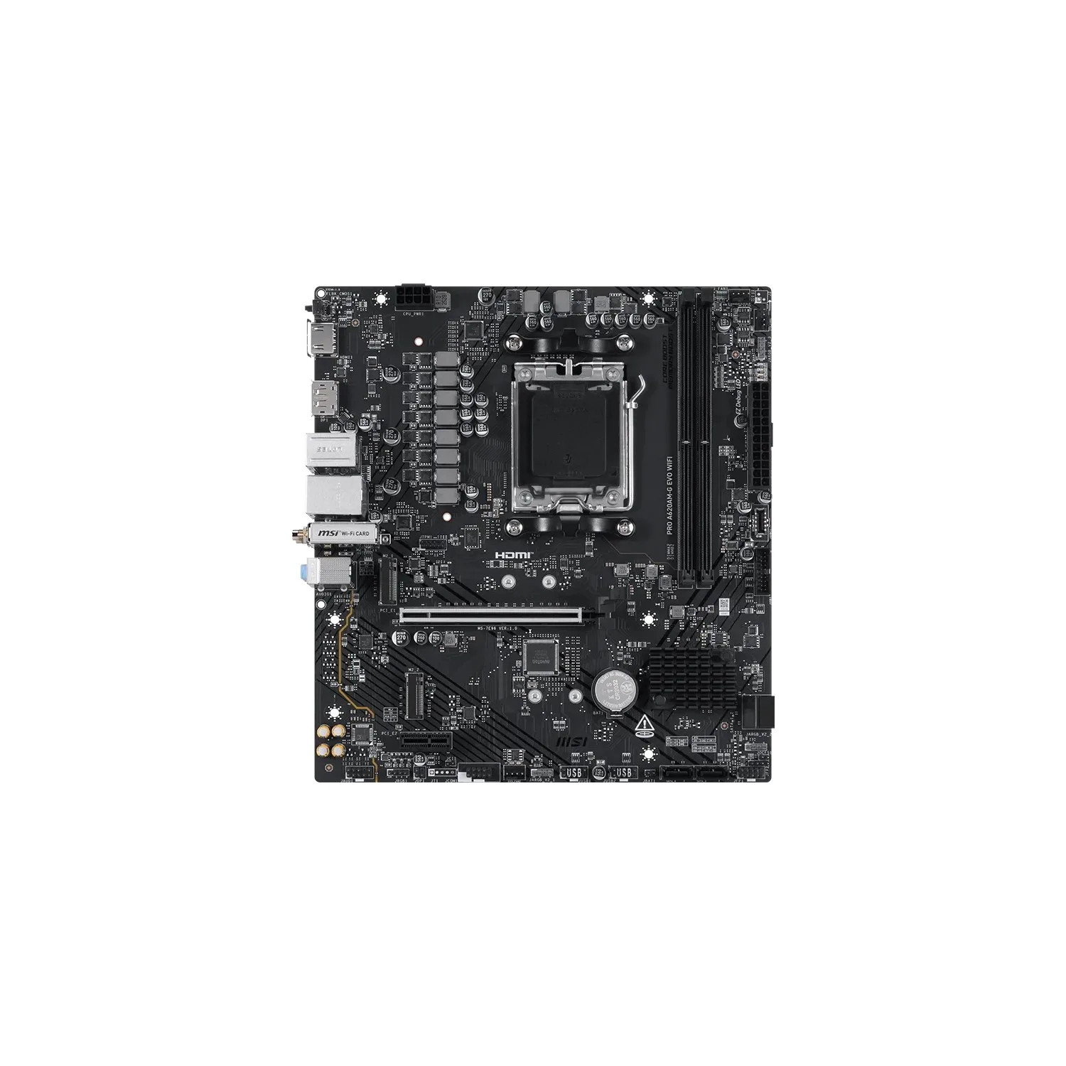 MOTHERBOARD MSI PRO A620AM-G EVO WIFI AM5 DDR5