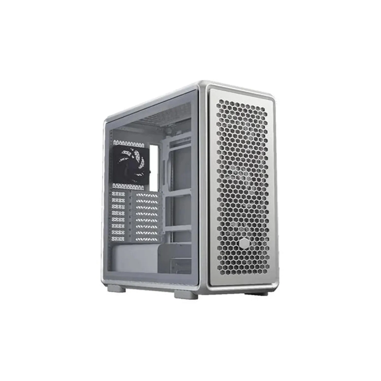 GABINETE COOLER MASTER MASTERFRAME 600 4 FANS SICKLEFLOW ARGB ALUMINIO MODULAR SILVER S/FUENTE