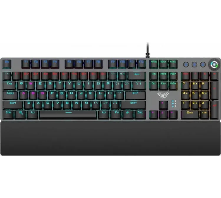 Teclado Mecanico Aula F2058 Anti-ghosting Black RGB Usb-c