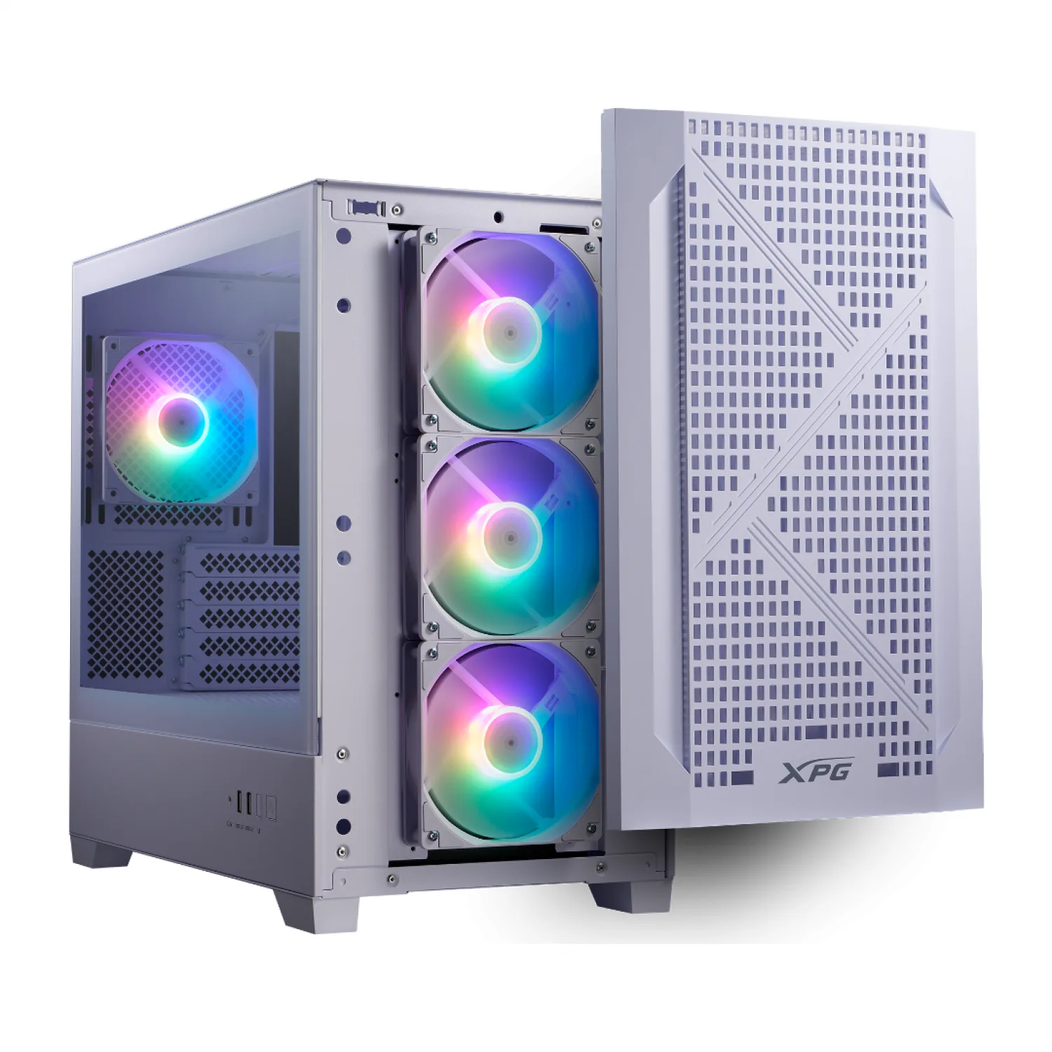 Gabinete XPG LANDER300 Blanco con ARGB y Vidrio Templado Soporte Micro-ATX y Mini-ITX — foto 12