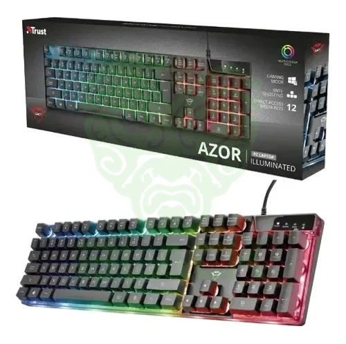 TECLADO GAMER TRUST AZOR GXT 835 / IDIOMA INGLES