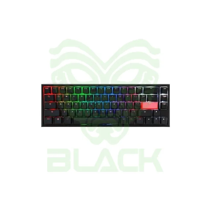 TECLADO GAMER DUCKY ONE 2 MINI PURE WHITE RGB CHERRY BROWN RGB DOUBLE-SHOT PBT MECANICO