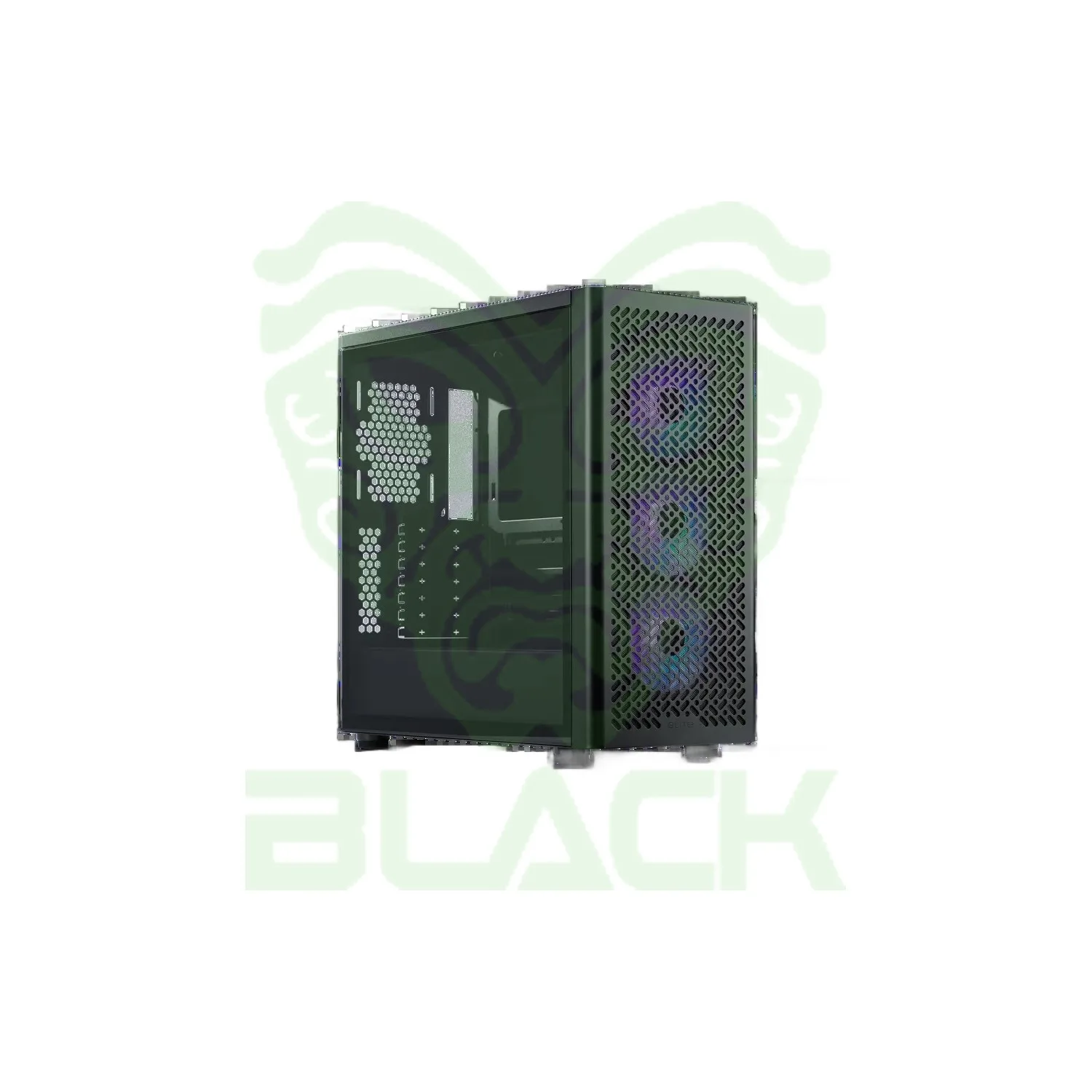 GABINETE COOLER MASTER ELITE 502 MID TOWER 3 FANS ARGB TEMPERED GLASS BLACK S/FUENTE
